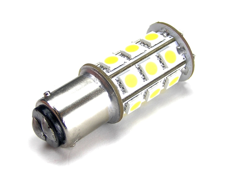 Xenon 24xSMD LED Pære 12V, 21/4W BAZ15D -