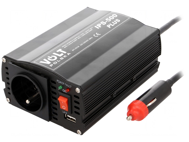 12V / 24V DC til 230V AC Inverter - 350W - Matronics