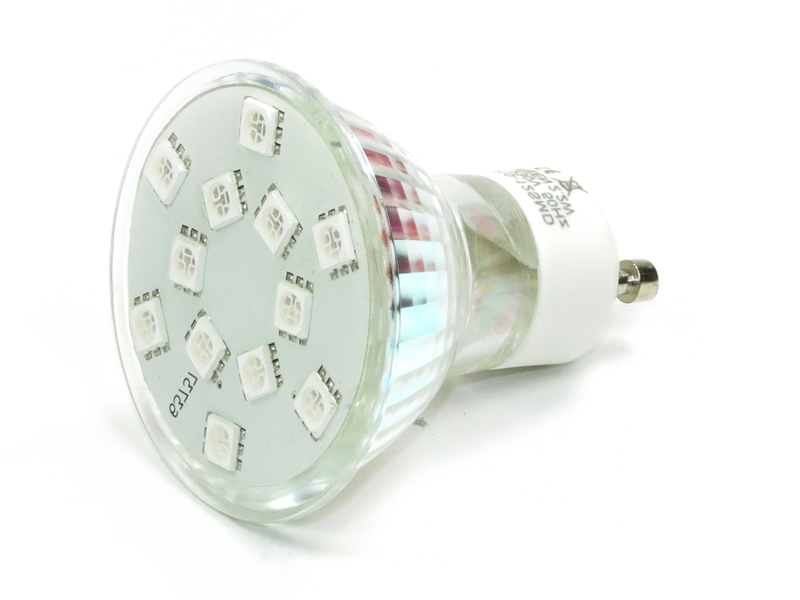 bladre Fader fage krøllet Helios Farvet GU10 LED pære - 2,2W - Matronics