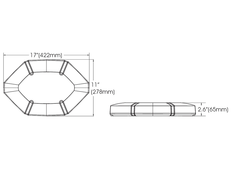 forklare Tick utilfredsstillende AXIXTECH Falcon LED lygtebom Gul - 12V - Matronics