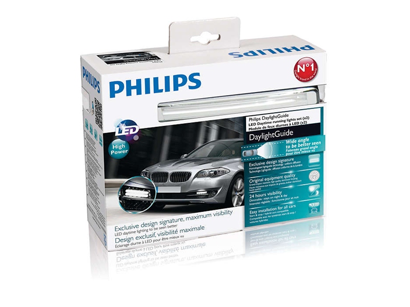 afvisning lyd katastrofale Philips LED kørelys sæt, DaylightGuide - 12V - Matronics